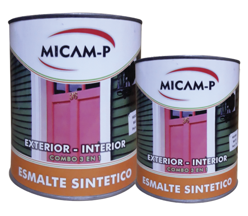 Esmalte sintético 3 en 1 color Marrón Interior y Exterior - Pinturas Micam-P