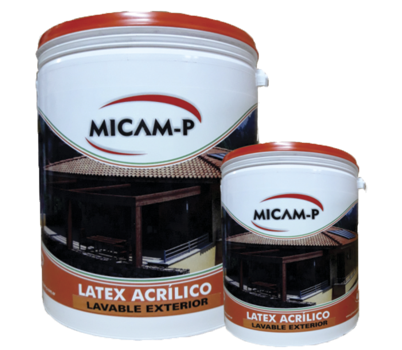 Látex acrílico lavable exterior color Borravino x 1lt - Pinturas Micam-P