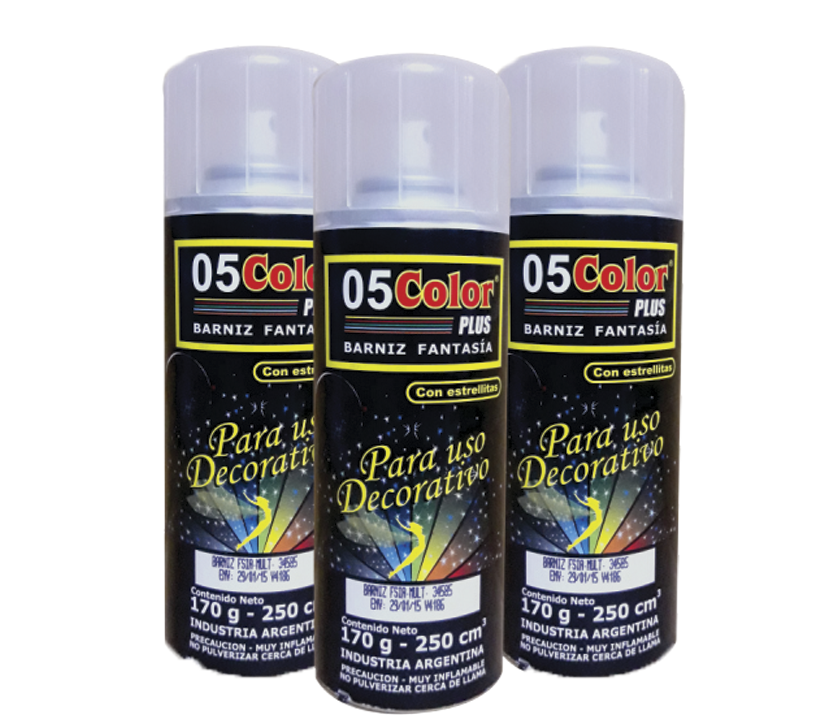 Aerosol Barniz Fantasía color Plata x 170 gr - Pinturas Micam-P