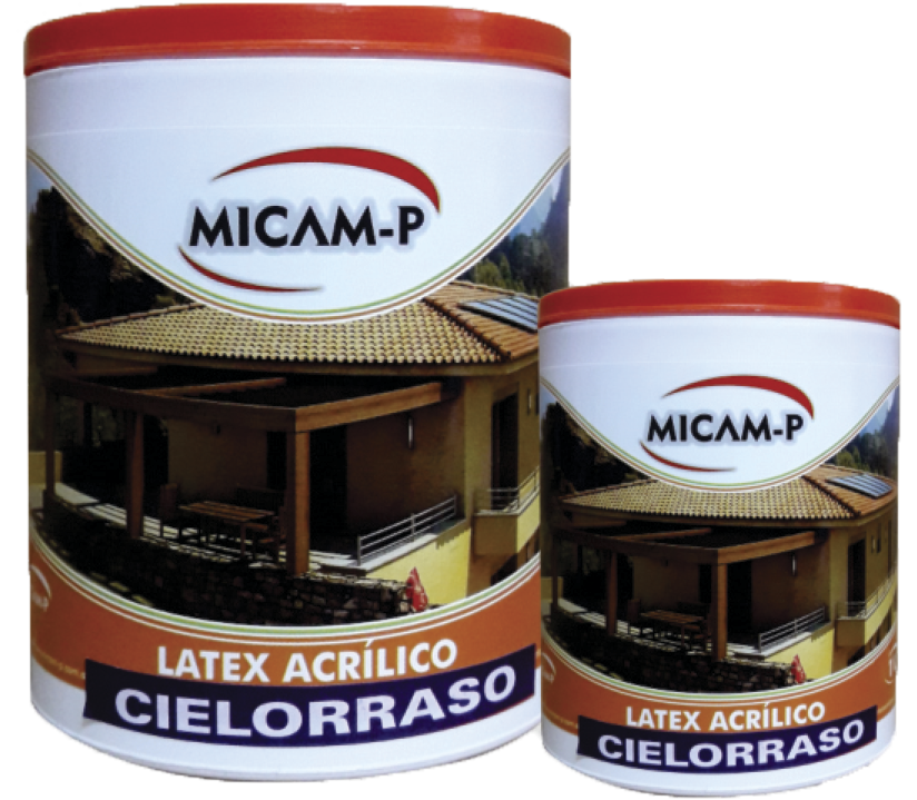 Látex acrílico cielorraso x 4lt - Pinturas Micam-P