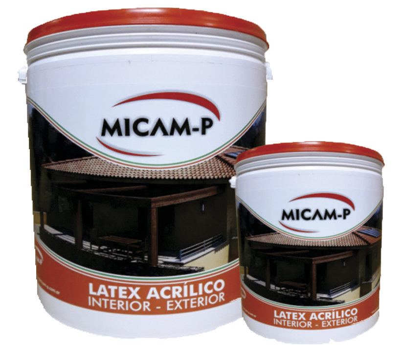 Látex acrílico Interior - Exterior x 1lt - Pinturas Micam-P