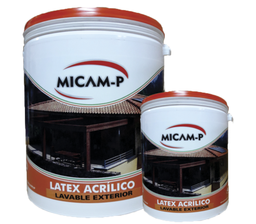 Látex acrílico lavable exterior color Rojo Teja x 1lt - Pinturas Micam-P