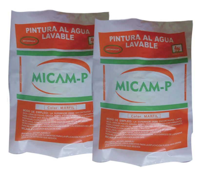 Pintura al agua color Azul x 4 kg - Pinturas Micam-P